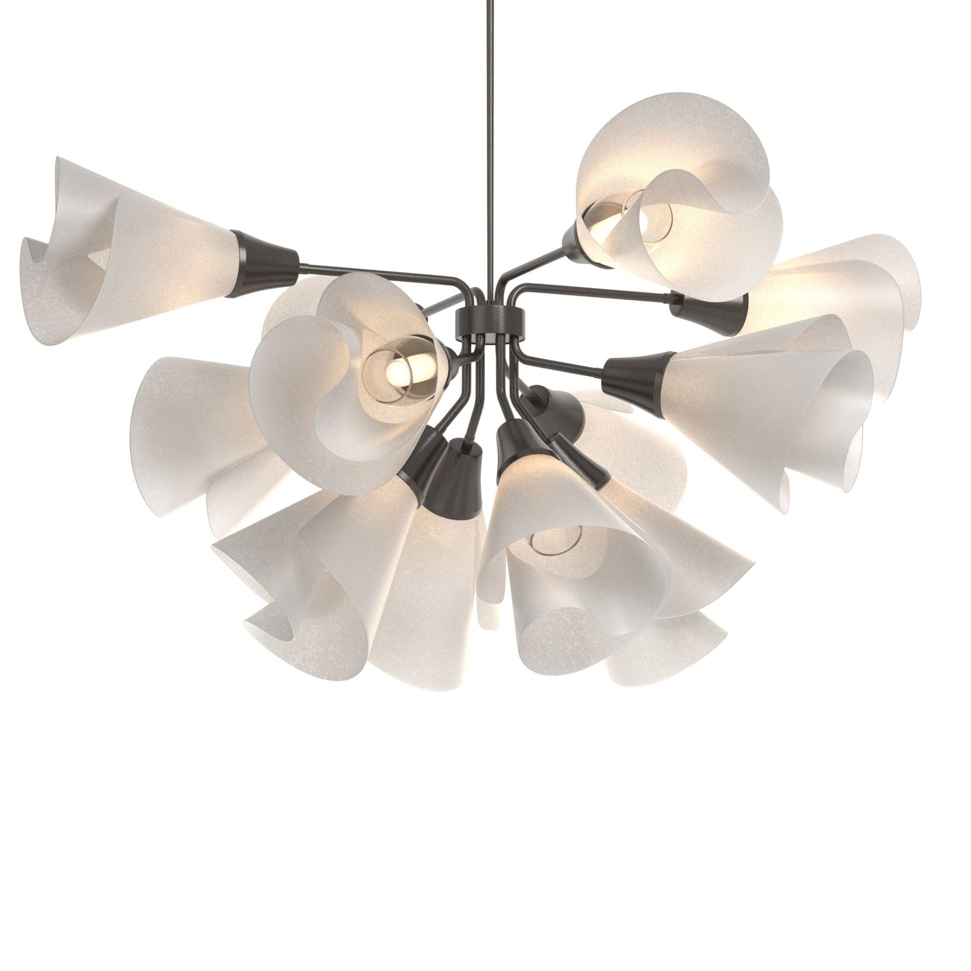 Mobius 12-Light Pendant 12-Light Spun Frost (SH) in Oil Rubbed Bronze