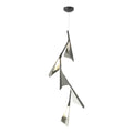 Plume 5-Light LED Pendant Sterling Accent LED in Black