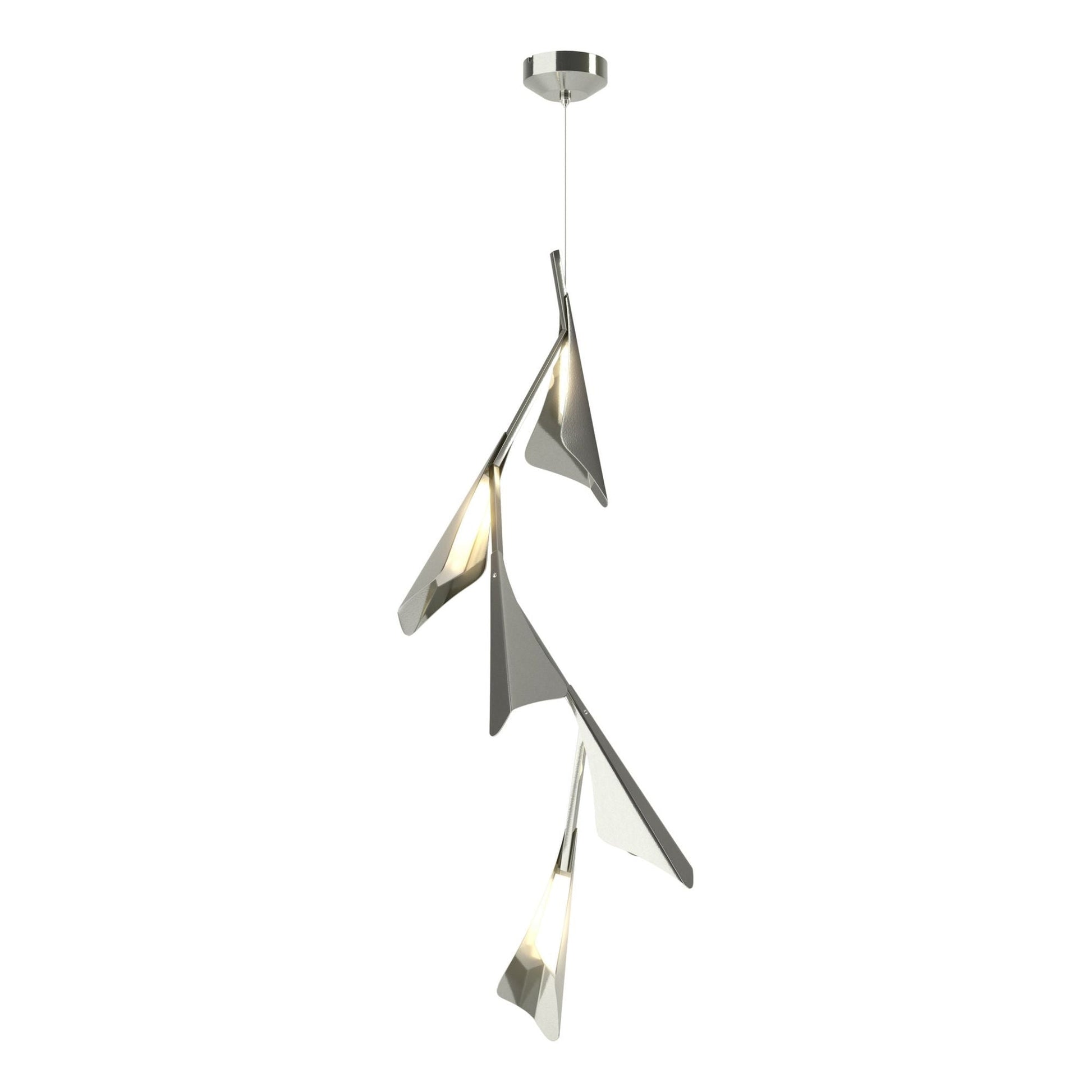 Plume 5-Light LED Pendant Sterling Accent LED in Sterling