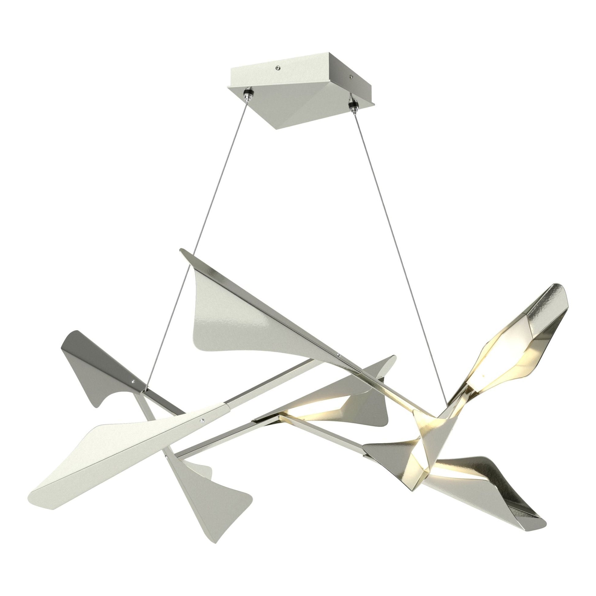 Plume 8-Light LED Pendant Sterling Accent LED in Sterling