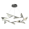 Plume 12-Light LED Pendant Sterling Accent LED in Black