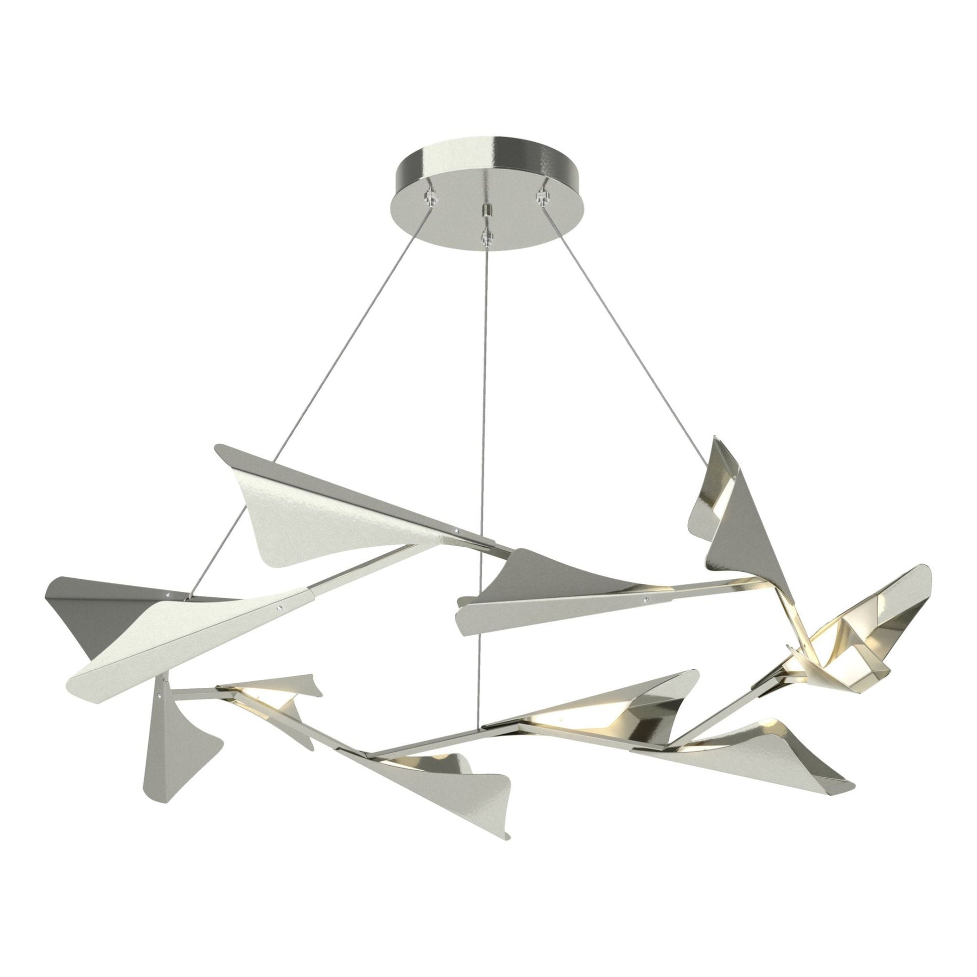 Plume 12-Light LED Pendant Sterling Accent LED in Sterling