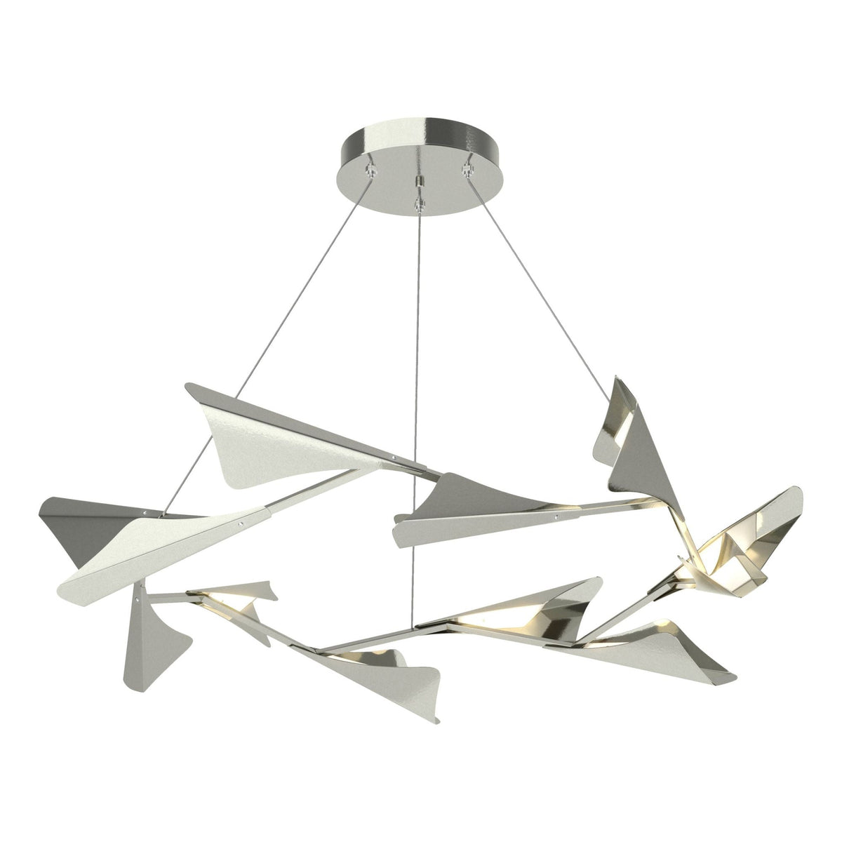 Plume 12-Light LED Pendant Sterling Accent LED in Sterling