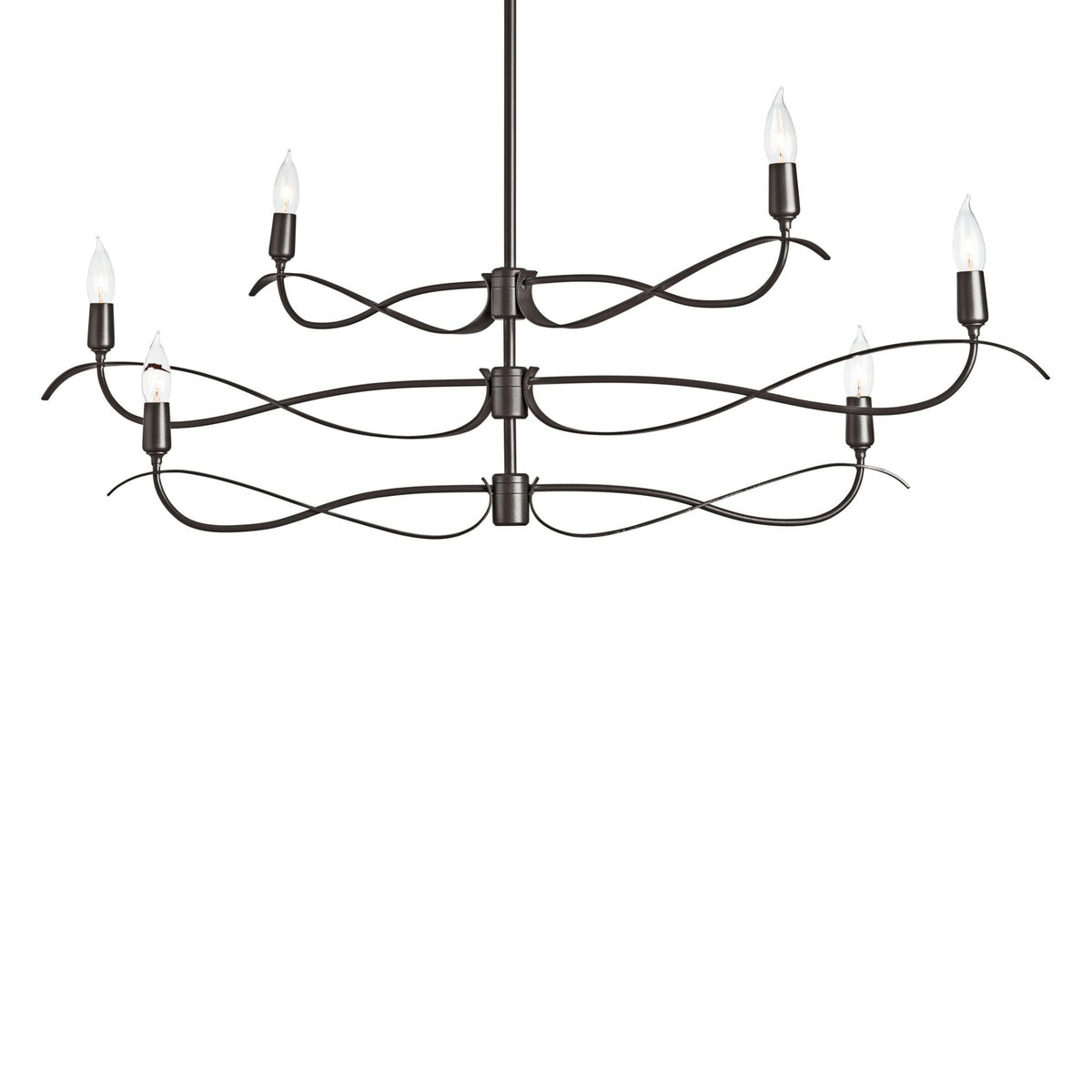 Willow 6-Light Small Chandelier 6-Light in Dark Smoke