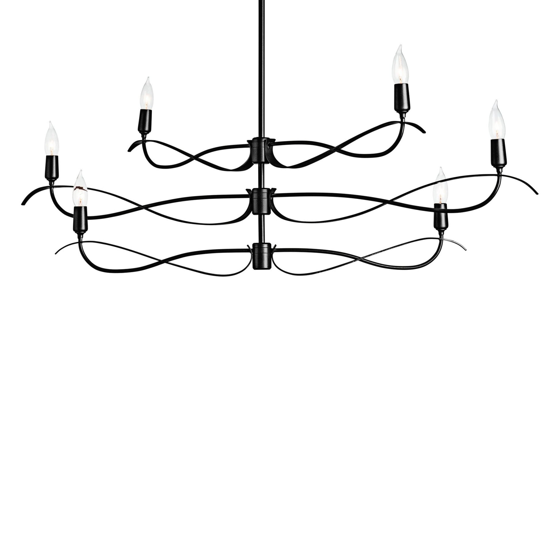 Willow 6-Light Small Chandelier 6-Light in Black
