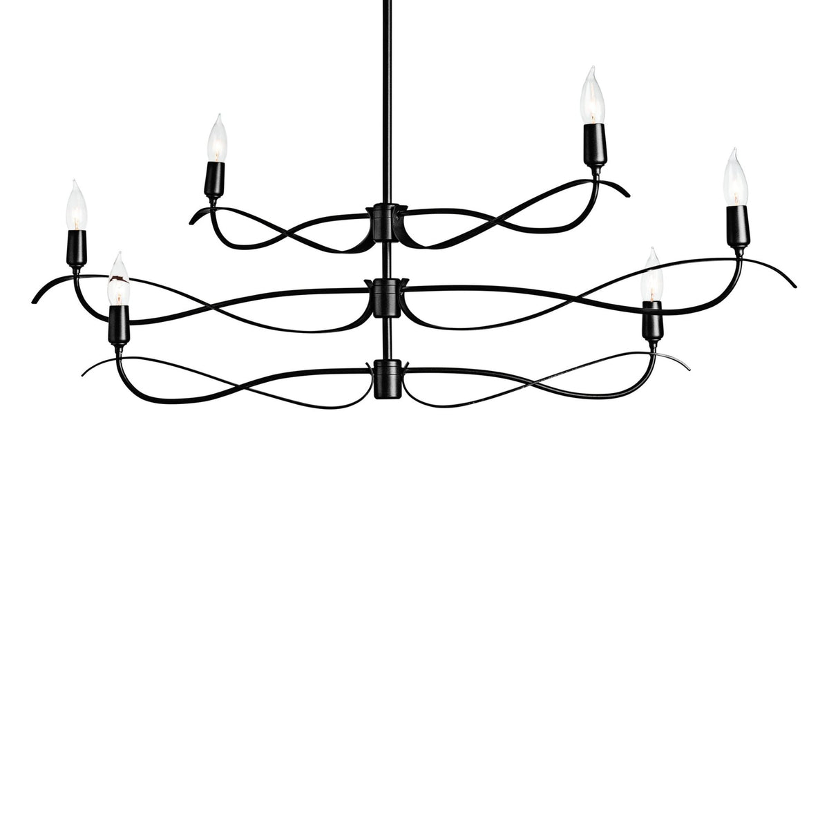 Willow 6-Light Small Chandelier 6-Light in Black