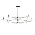 Willow 6-Light Large Chandelier 6-Light in Dark Smoke