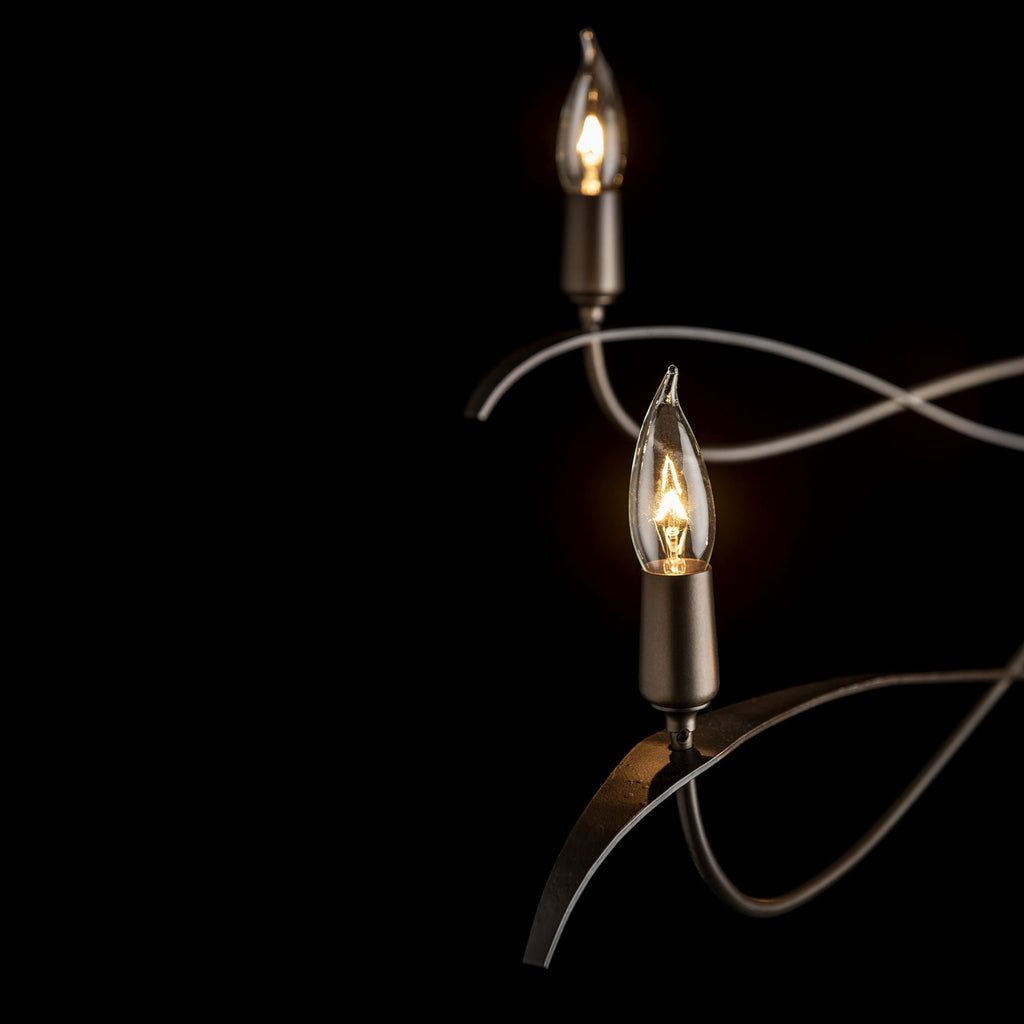 Willow 6-Light Large Chandelier 6-Light in Dark Smoke