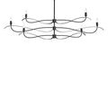 Willow 6-Light Large Chandelier 6-Light in Black