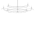 Willow 6-Light Large Chandelier 6-Light in Sterling
