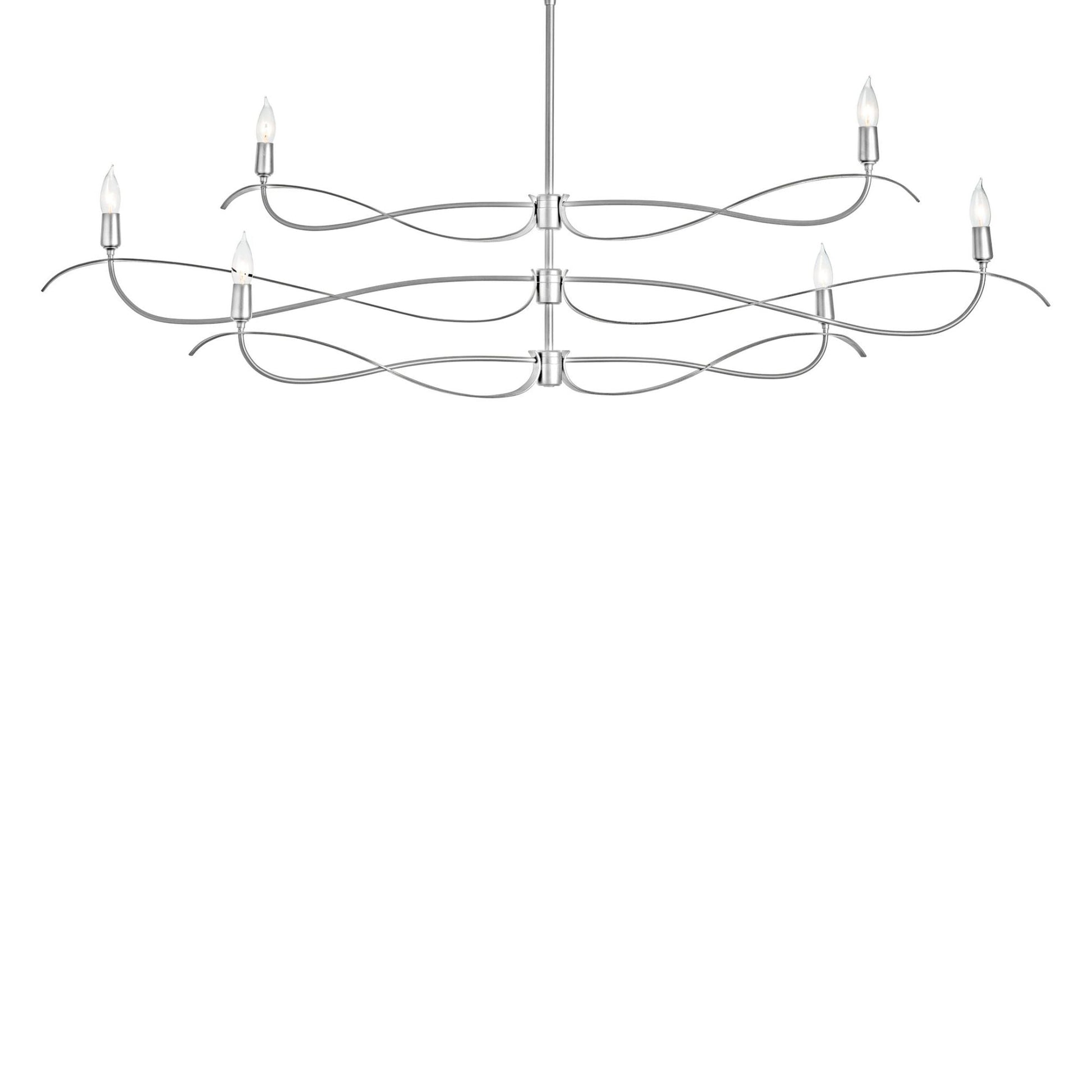 Willow 6-Light Large Chandelier 6-Light in Sterling
