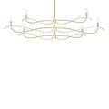 Willow 6-Light Large Chandelier 6-Light in Modern Brass