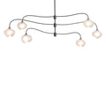 Ume 6-Light Large Pendant 6-Light Frosted Glass (FD) in Dark Smoke