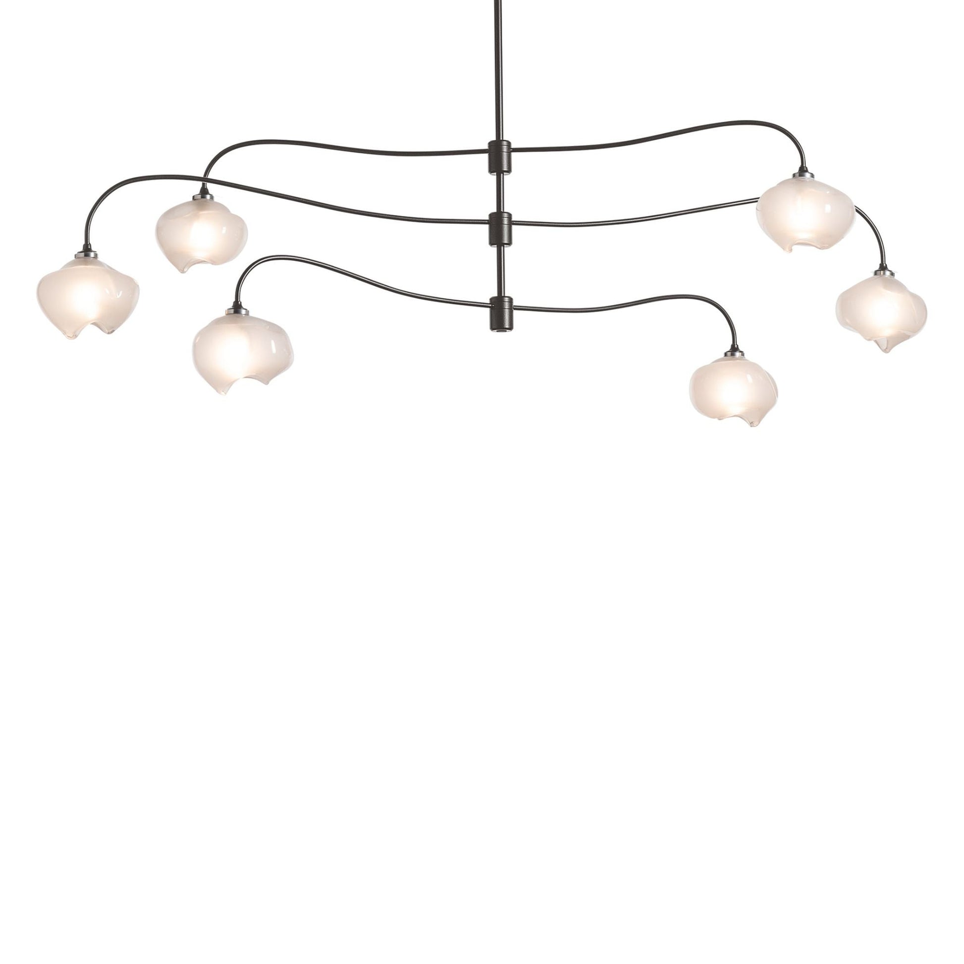 Ume 6-Light Large Pendant 6-Light Frosted Glass (FD) in Dark Smoke