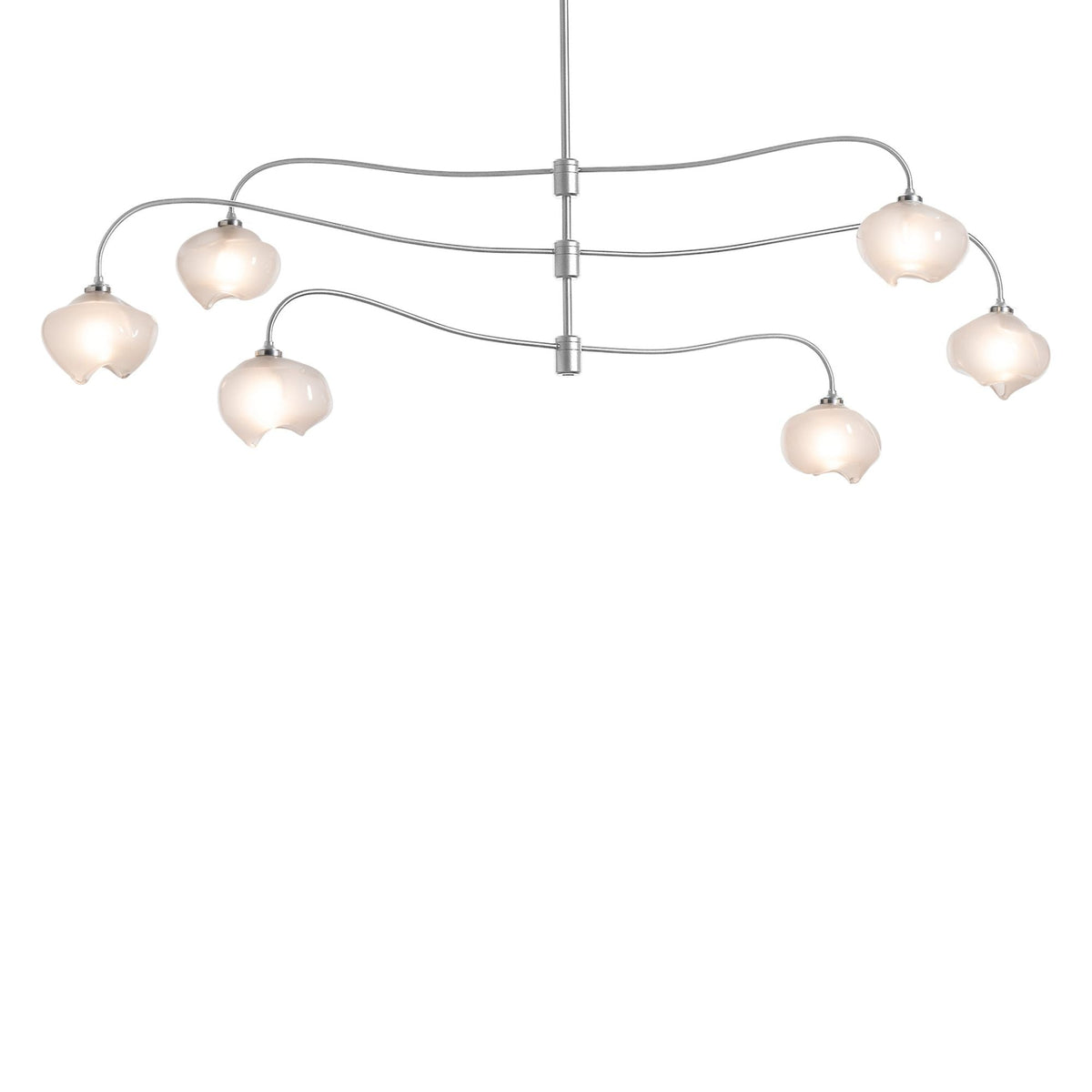 Ume 6-Light Large Pendant 6-Light Frosted Glass (FD) in Sterling