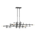 Grid Pendant 6-Light in Black