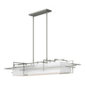 Etch Pendant 4-Light Natural Anna Shade (SF) in Sterling