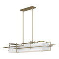 Etch Pendant 4-Light Natural Anna Shade (SF) in Modern Brass