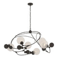 Sprig Circular Pendant 6-Light Opaline Glass (WF) in Oil Rubbed Bronze
