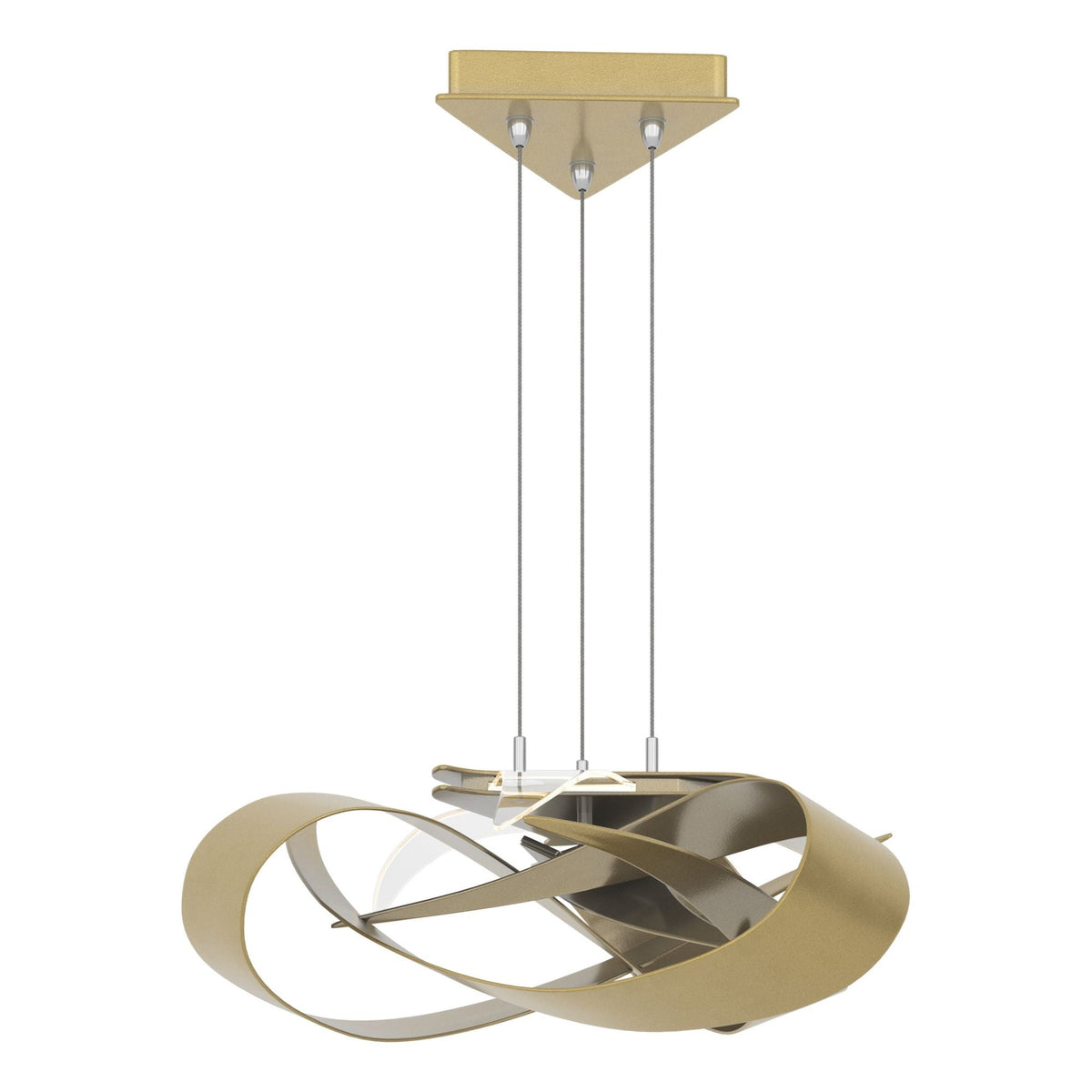 Flux LED Pendant LED in Modern Brass