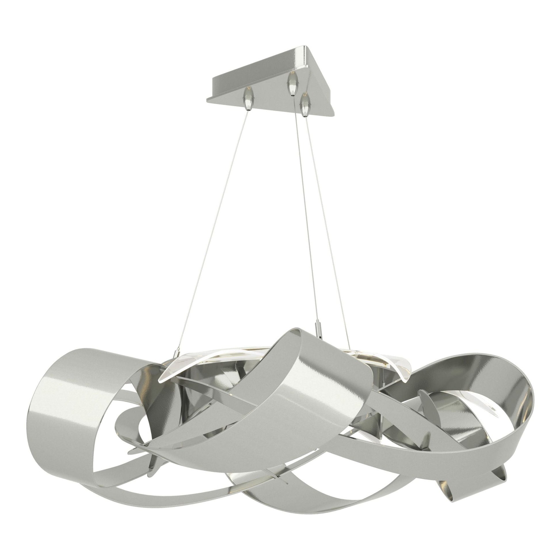 Flux Large LED Pendant LED in Sterling