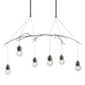 Kiwi Pendant 6-Light Clear Glass (ZM) in Dark Smoke