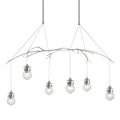 Kiwi Pendant 6-Light Clear Glass (ZM) in Sterling