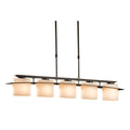 Arc Ellipse 5 Light Pendant 5-Light Opal Glass (GG) in Dark Smoke