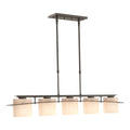 Arc Ellipse 5 Light Pendant 5-Light Opal Glass (GG) in Oil Rubbed Bronze