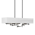 Cavaletti Pendant 4-Light Natural Anna Shade (SF) in Black