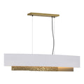 Oceanus Pendant 4-Light Natural Anna Shade (SF) in Modern Brass