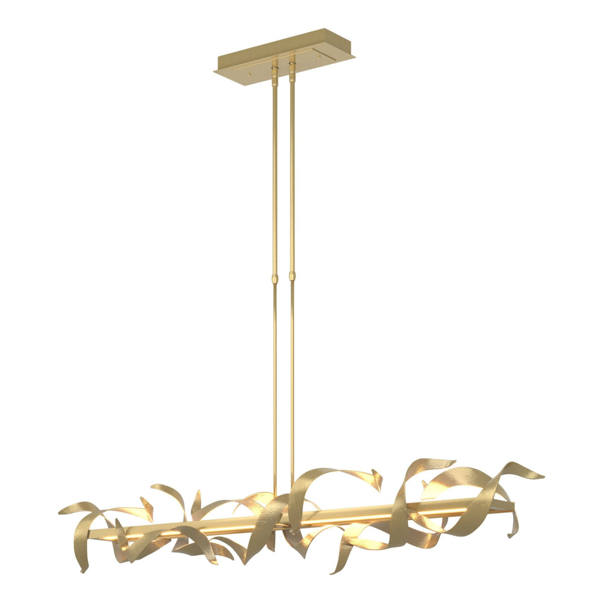 Folio Large LED Pendant LED in Modern Brass
