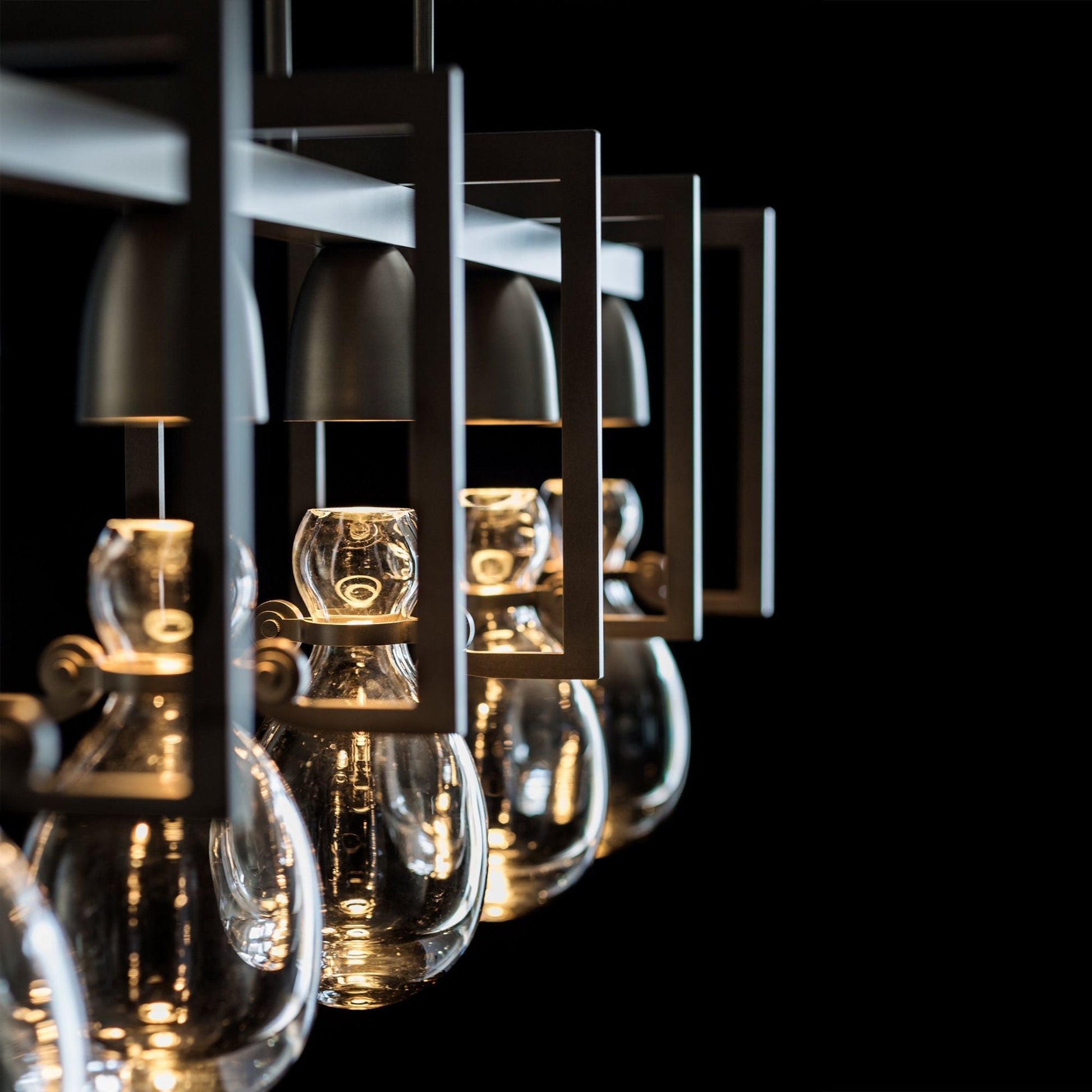 Apothecary Pendant 5-Light Clear Glass (ZM) in Dark Smoke