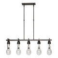 Apothecary Pendant 5-Light Clear Glass (ZM) in Oil Rubbed Bronze