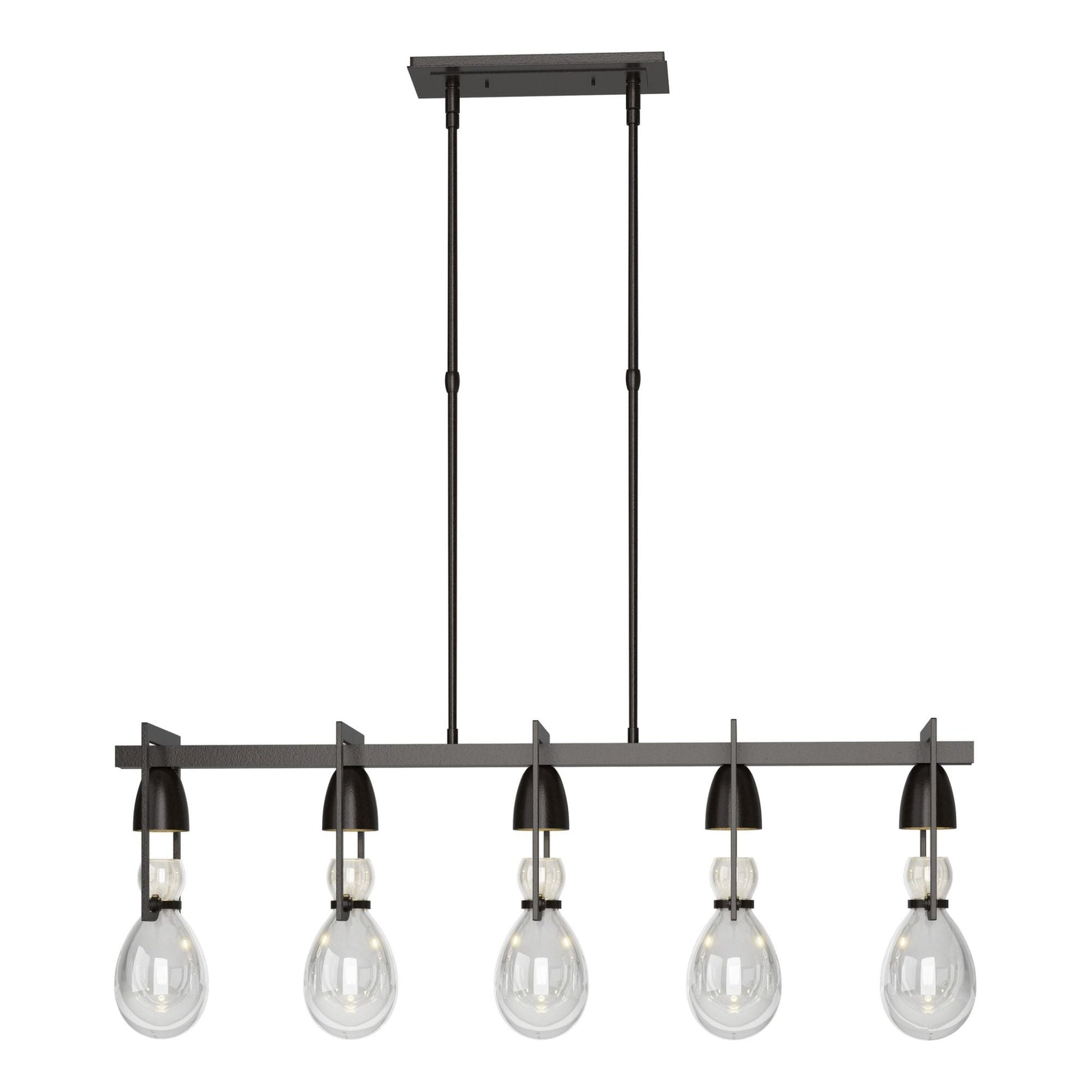 Apothecary Pendant 5-Light Clear Glass (ZM) in Oil Rubbed Bronze