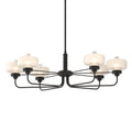Nola Pendant 6-Light Clear Glass with Frosted Diffuser (YE) in Black