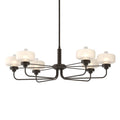 Nola Pendant 6-Light Clear Glass with Frosted Diffuser (YE) in Oil Rubbed Bronze