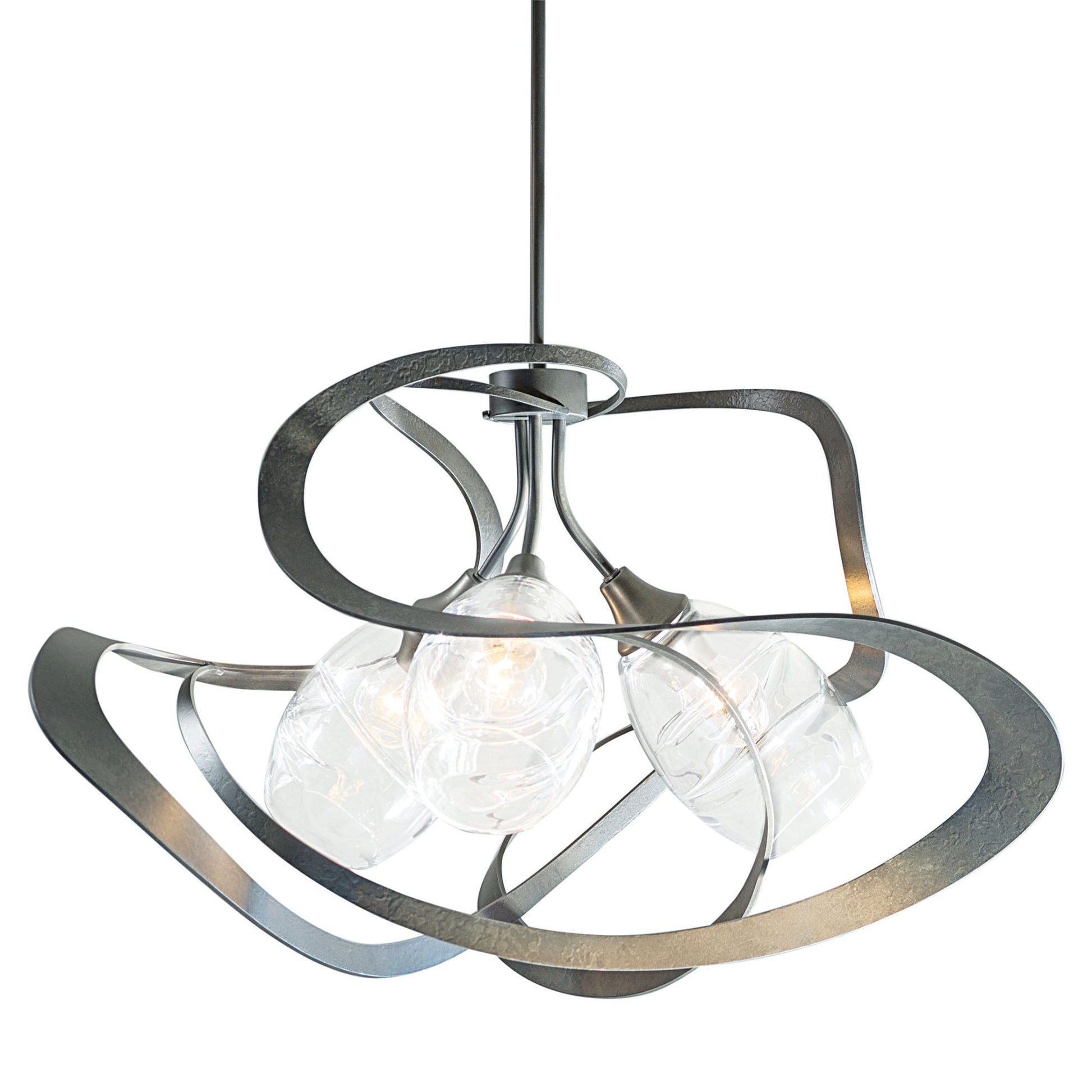 Nest Pendant 3-Light Clear Glass (ZM) in Dark Smoke