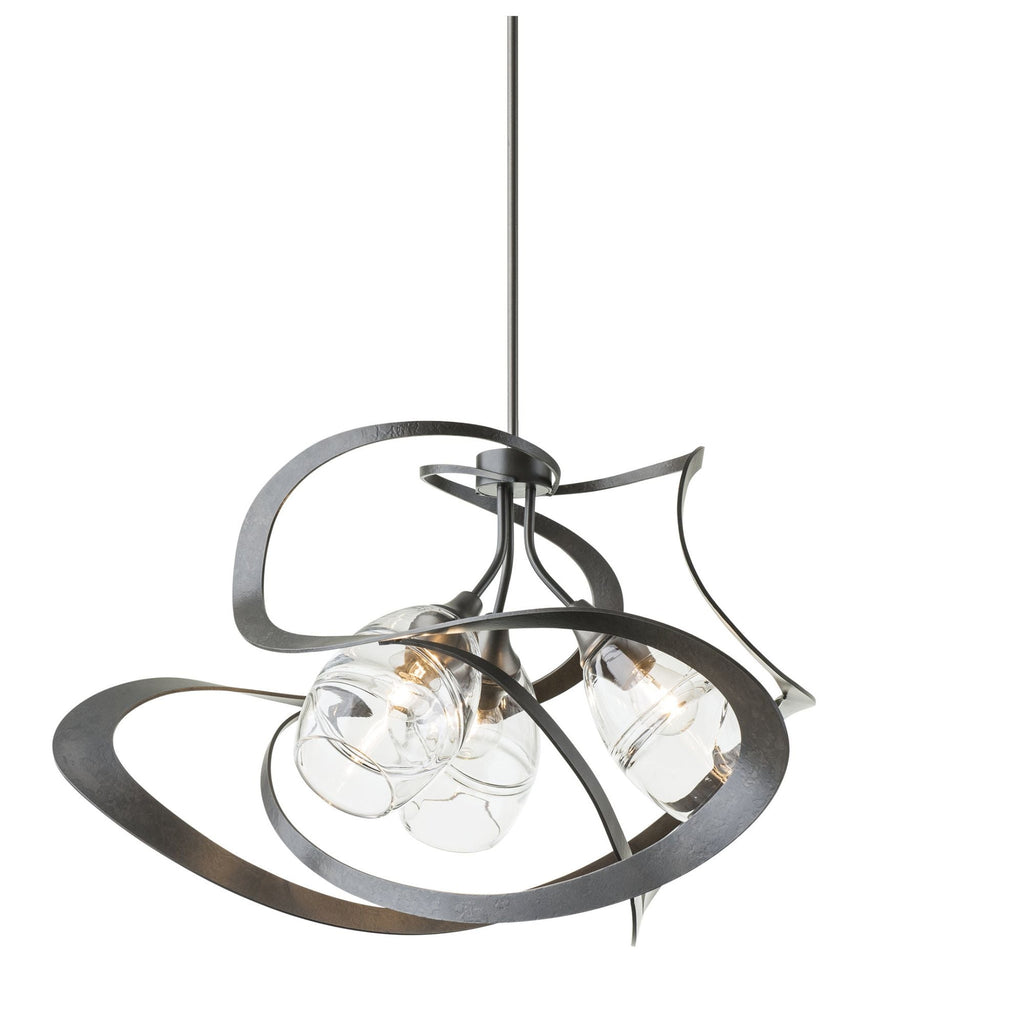Nest Pendant 3-Light Clear Glass (ZM) in Dark Smoke
