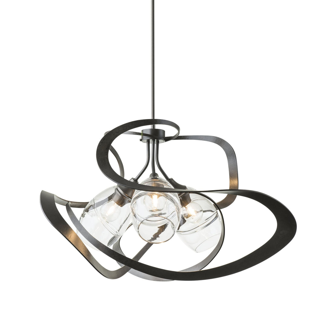 Nest Pendant 3-Light Clear Glass (ZM) in Dark Smoke