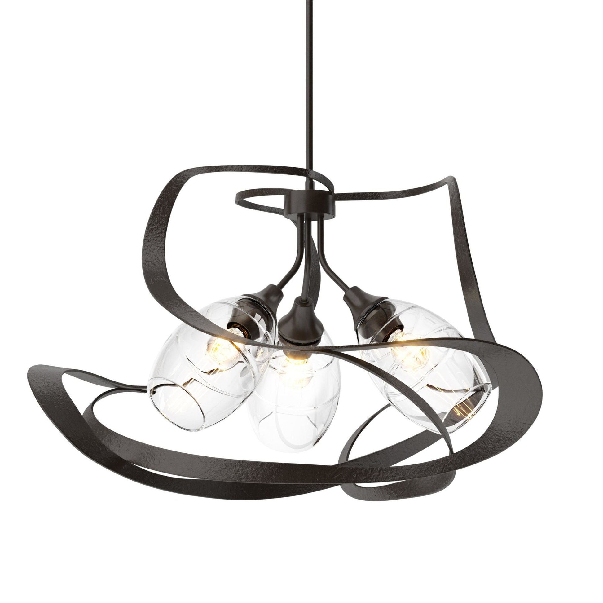 Nest Pendant 3-Light Clear Glass (ZM) in Oil Rubbed Bronze