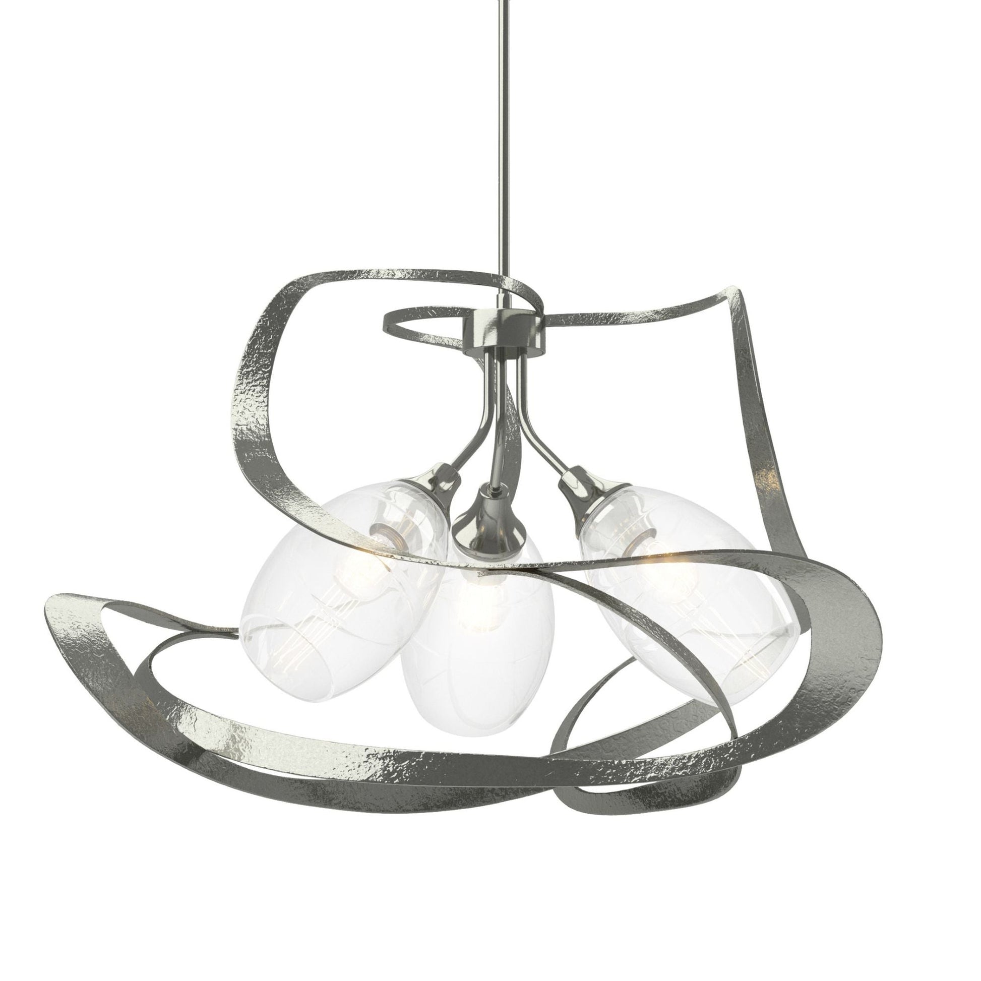 Nest Pendant 3-Light Clear Glass (ZM) in Sterling