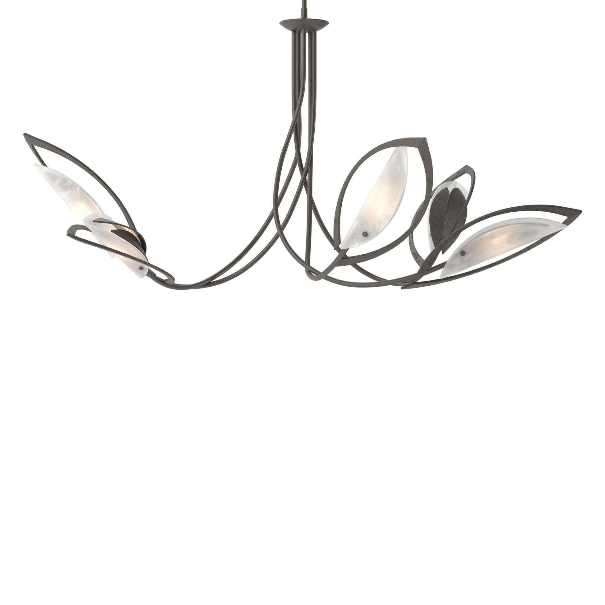 Aerial Pendant 5-Light Frosted Glass (FD) in Dark Smoke