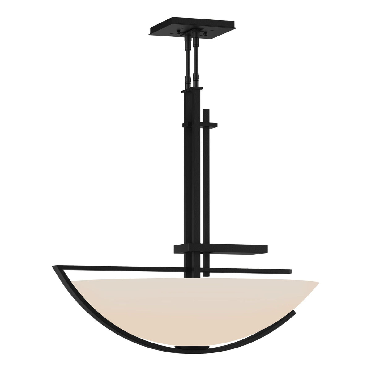 Ondrian Pendant 3-Light Opal Glass (GG) in Black
