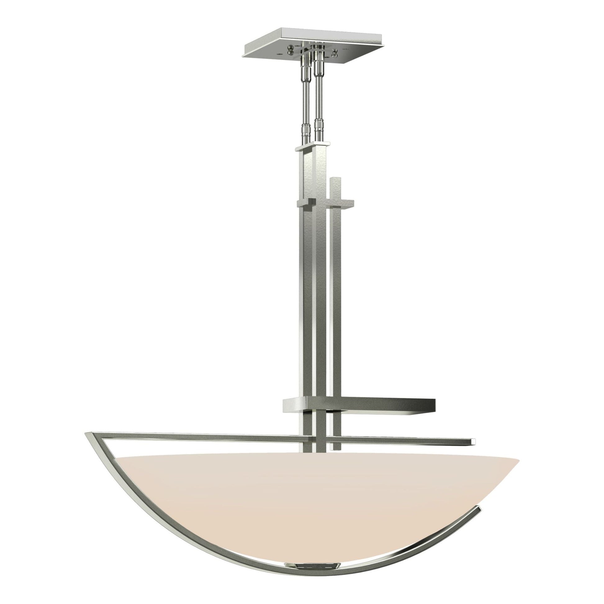 Ondrian Pendant 3-Light Opal Glass (GG) in Sterling