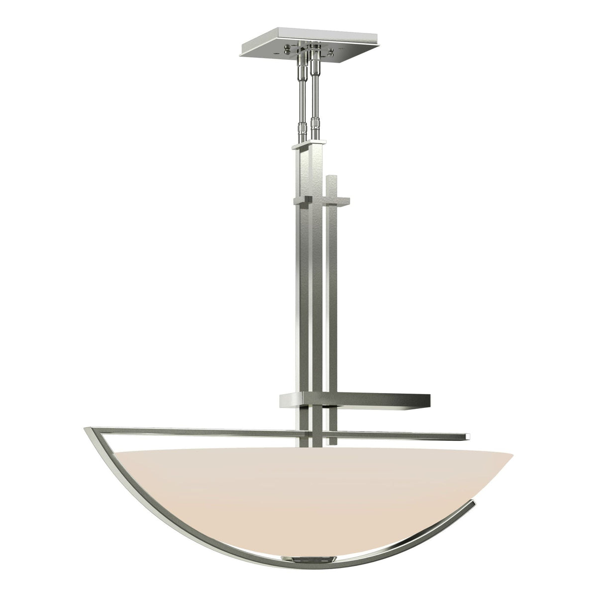 Ondrian Pendant 3-Light Opal Glass (GG) in Sterling