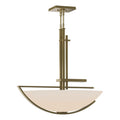 Ondrian Pendant 3-Light Opal Glass (GG) in Modern Brass