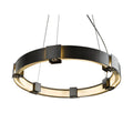 Aura Pendant 6-Light Clear Glass (ZM) in Dark Smoke