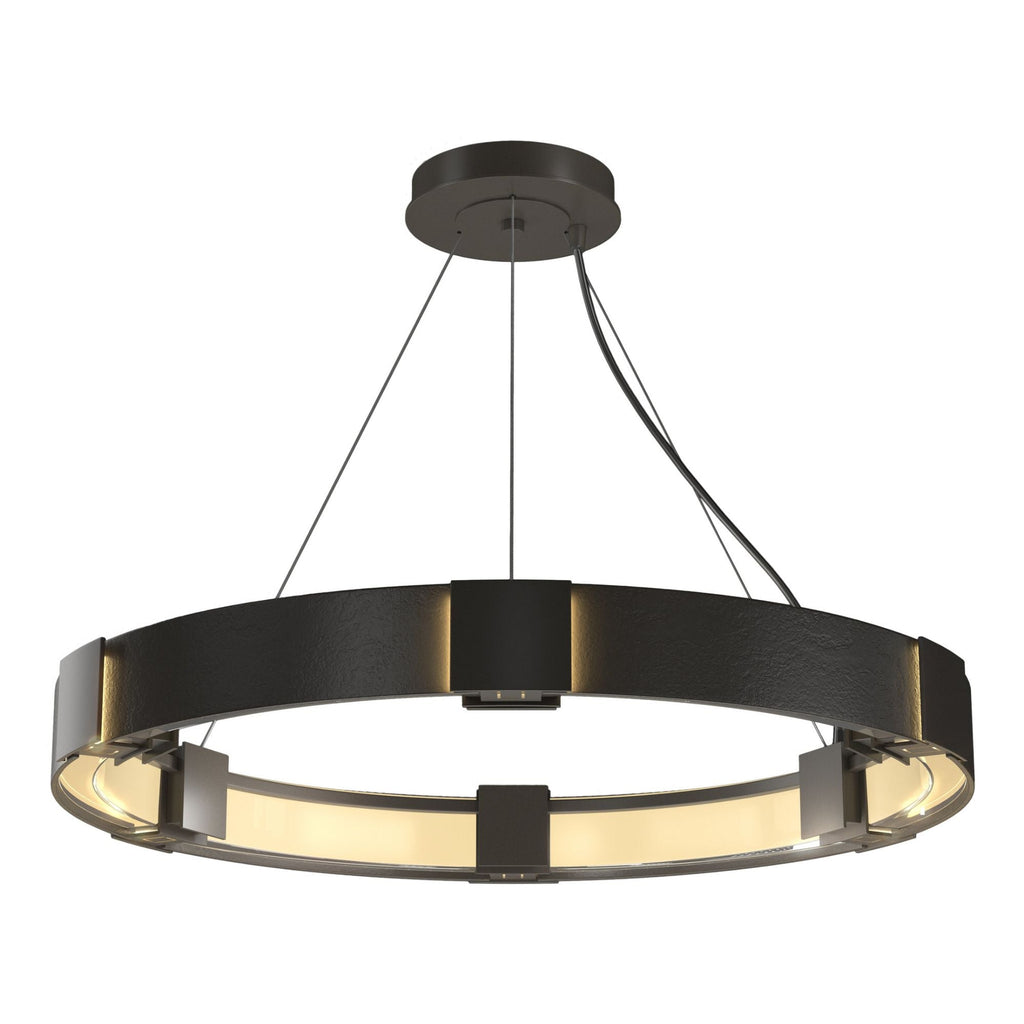 Aura Pendant 6-Light Clear Glass (ZM) in Dark Smoke
