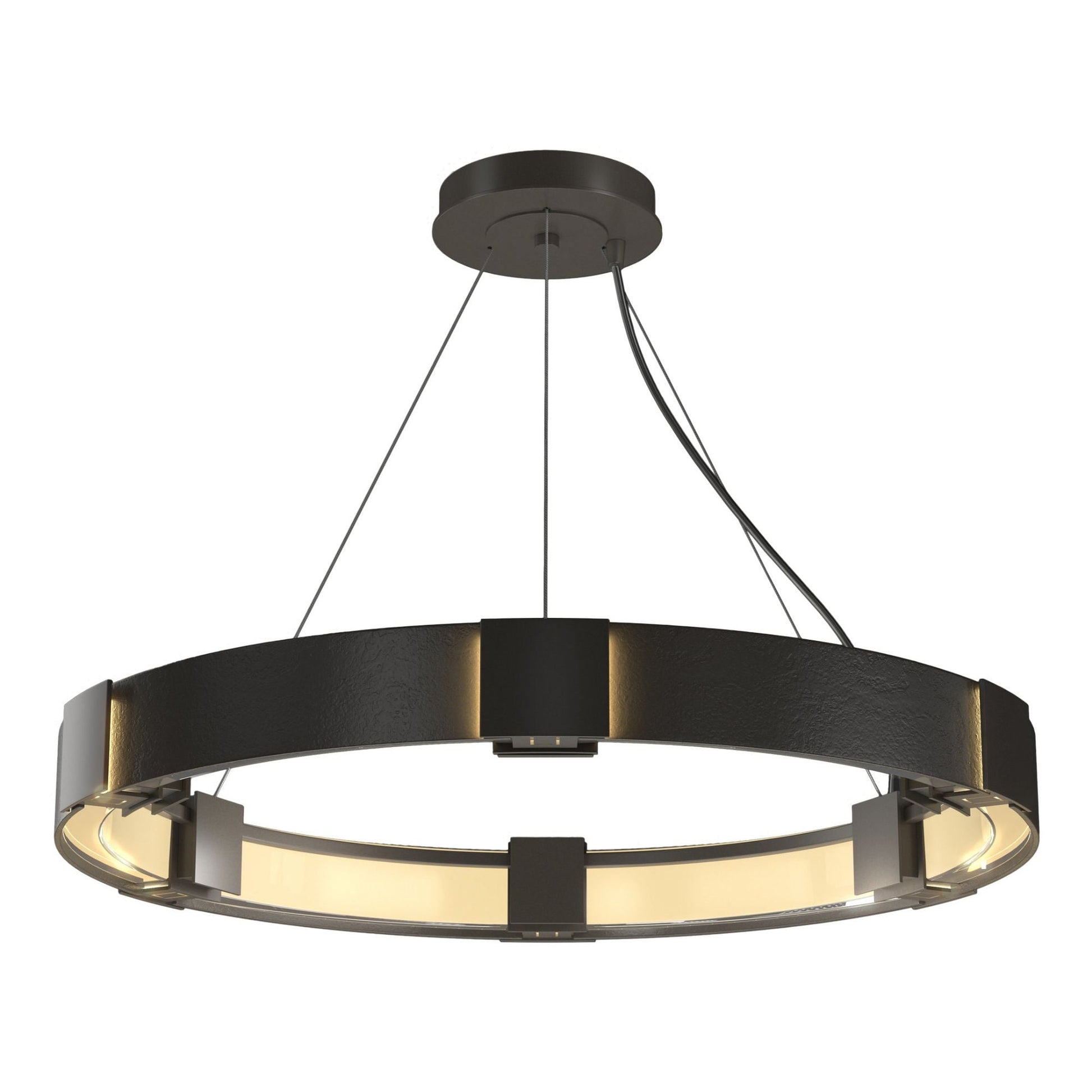 Aura Pendant 6-Light Clear Glass (ZM) in Dark Smoke